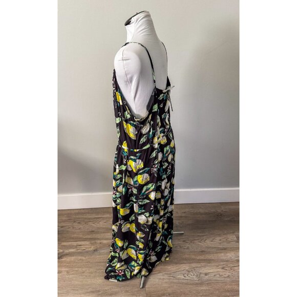 Xhilaration Black Lemon Strappy Midi Dress - NWT! - Picture 7 of 8